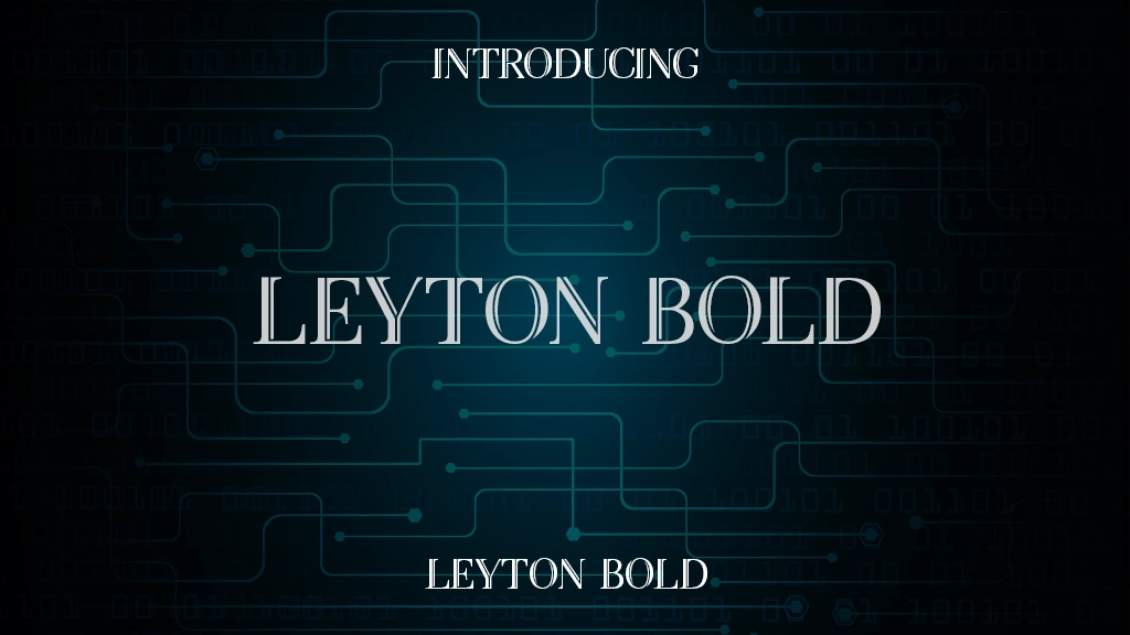 Leyton Bold Font Sample Images  1