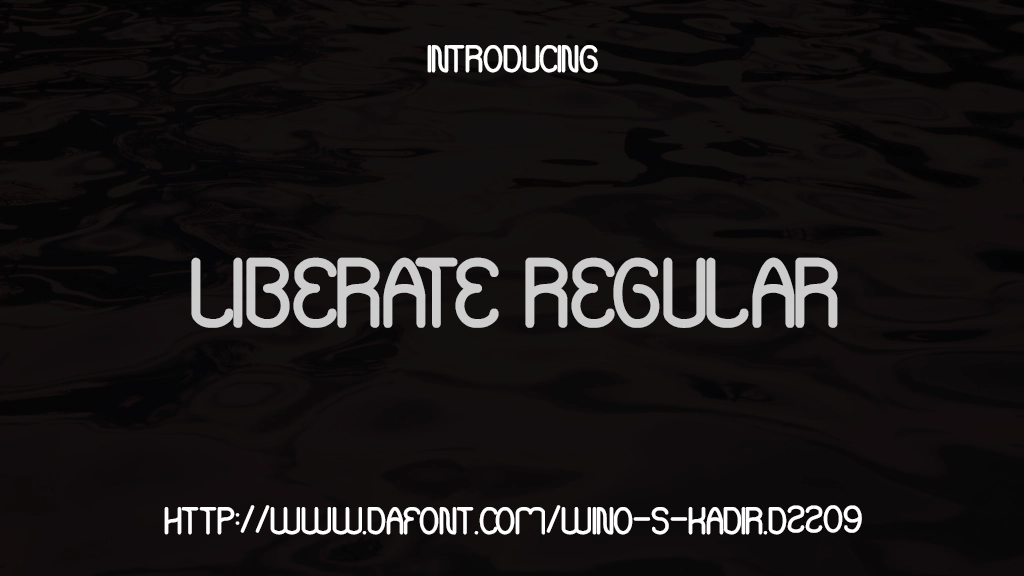 Liberate Regular Font Sample Images  1