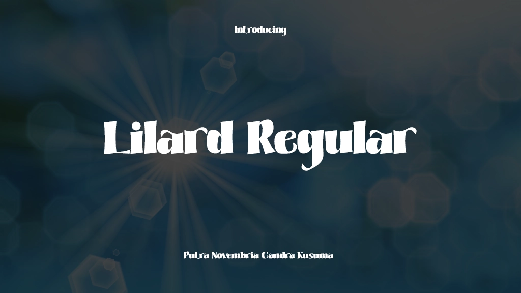 Lilard Regular Font Sample Images  1