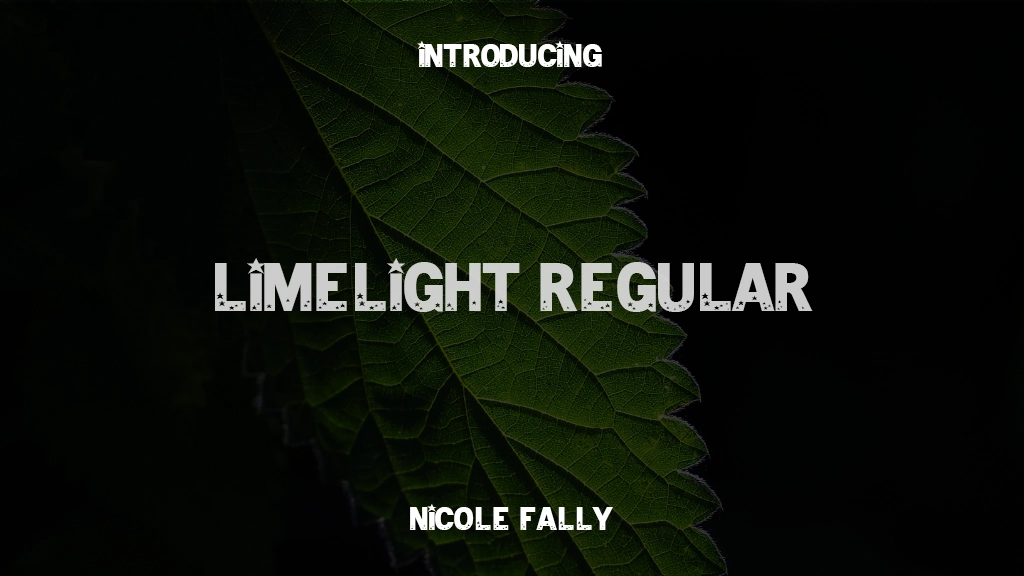 Limelight Regular Images d’exemples de polices  1