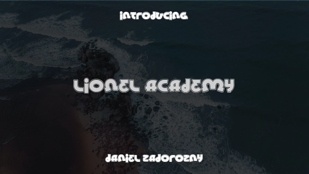 Lionel Academy Font Sample Images  1