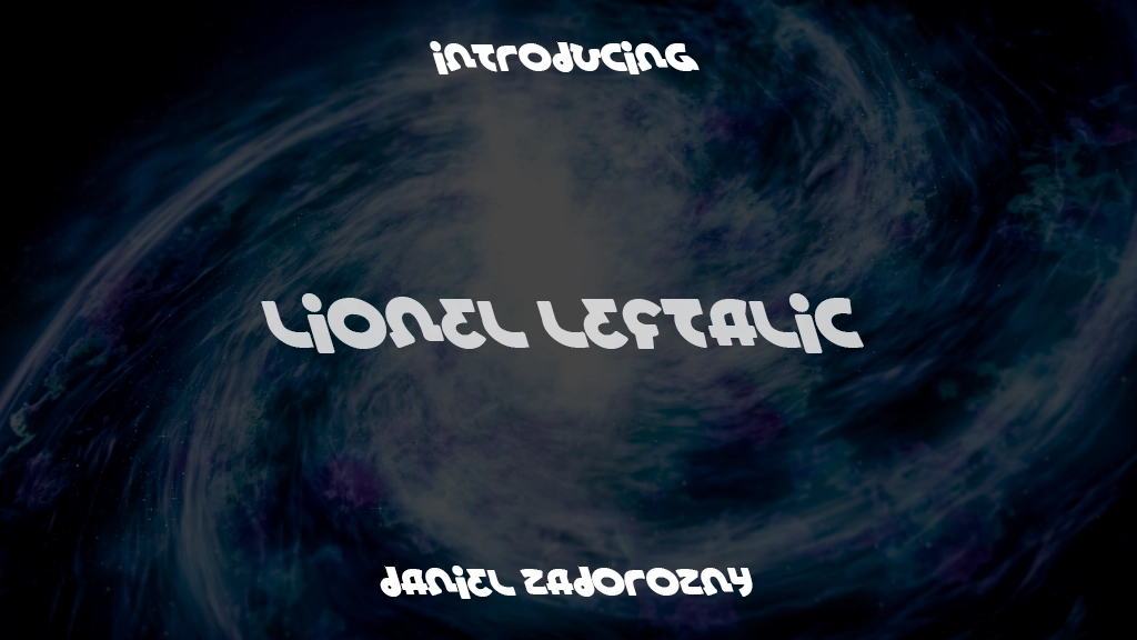 Lionel Leftalic Font Sample Images  1