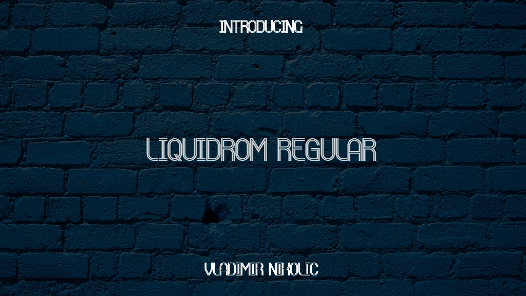 Liquidrom Regular Imágenes de muestra de fuentes  1