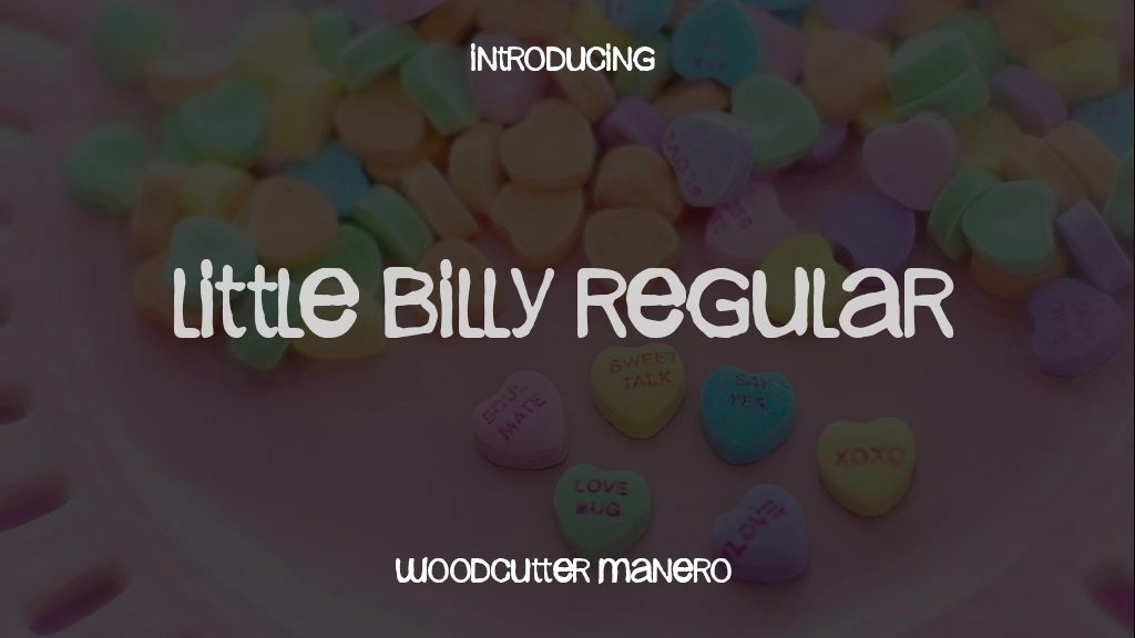 Little Billy Regular Beispielbilder für Schriftarten  1