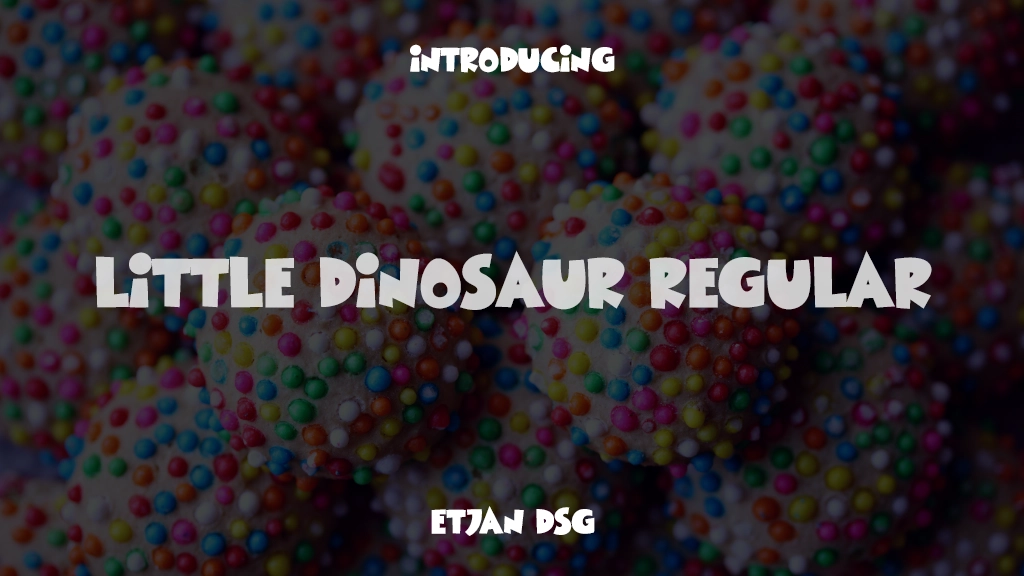 Little Dinosaur Regular Images d’exemples de polices  1