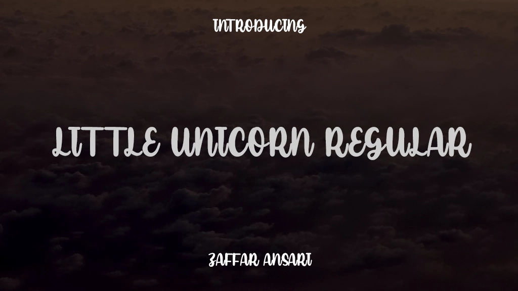 Little Unicorn Regular Font Sample Images  1