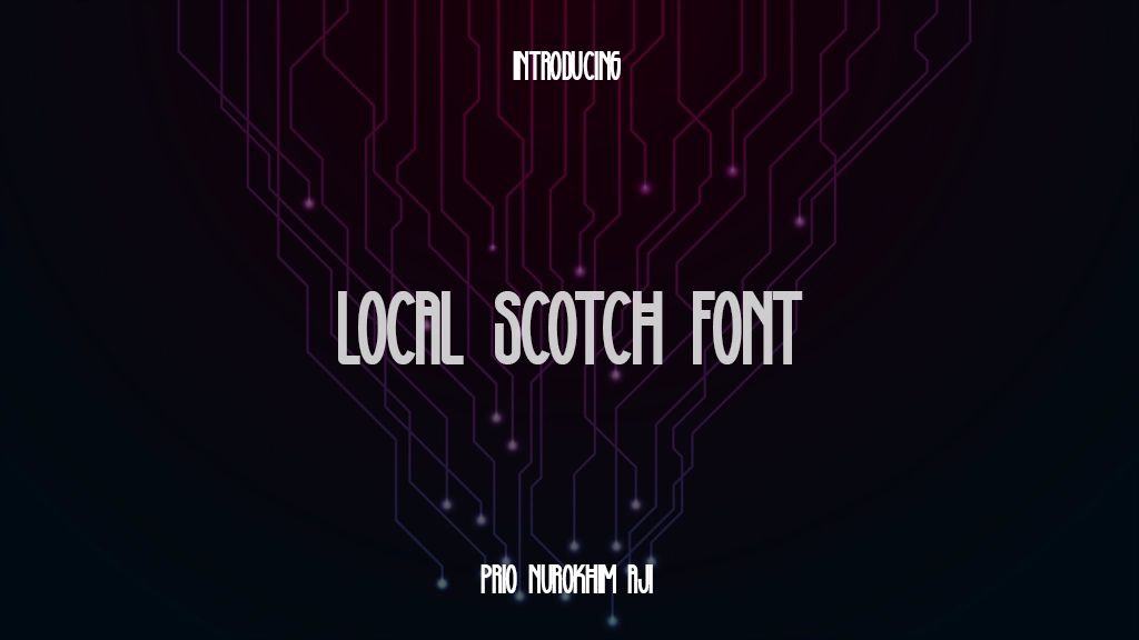 Local Scotch Font Images d’exemples de polices  1