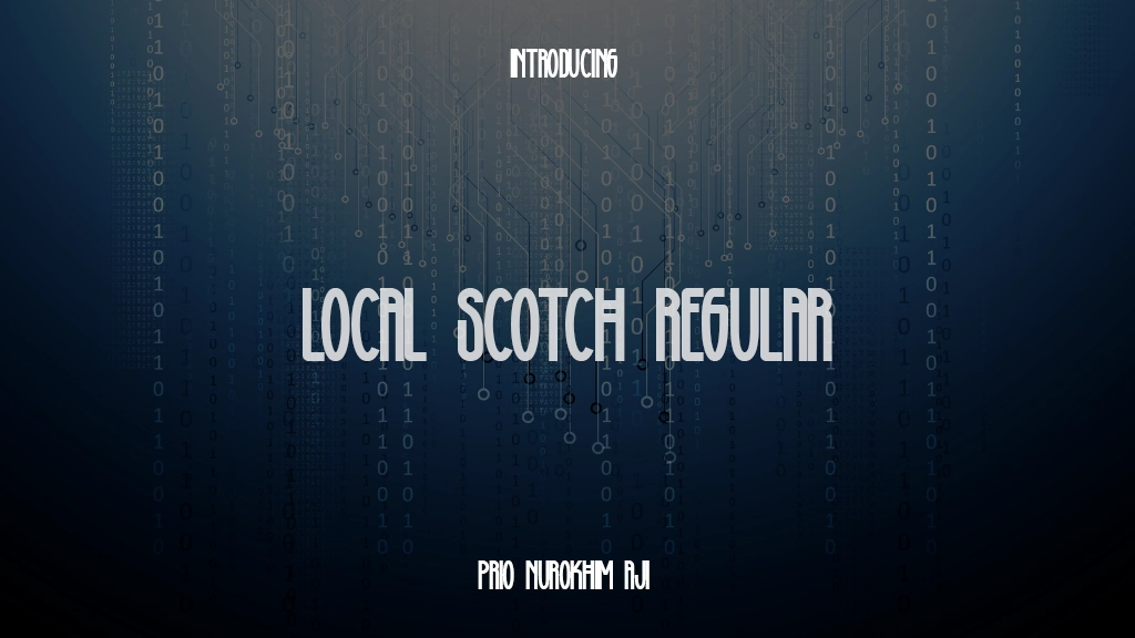 Local Scotch Regular Images d’exemples de polices  1