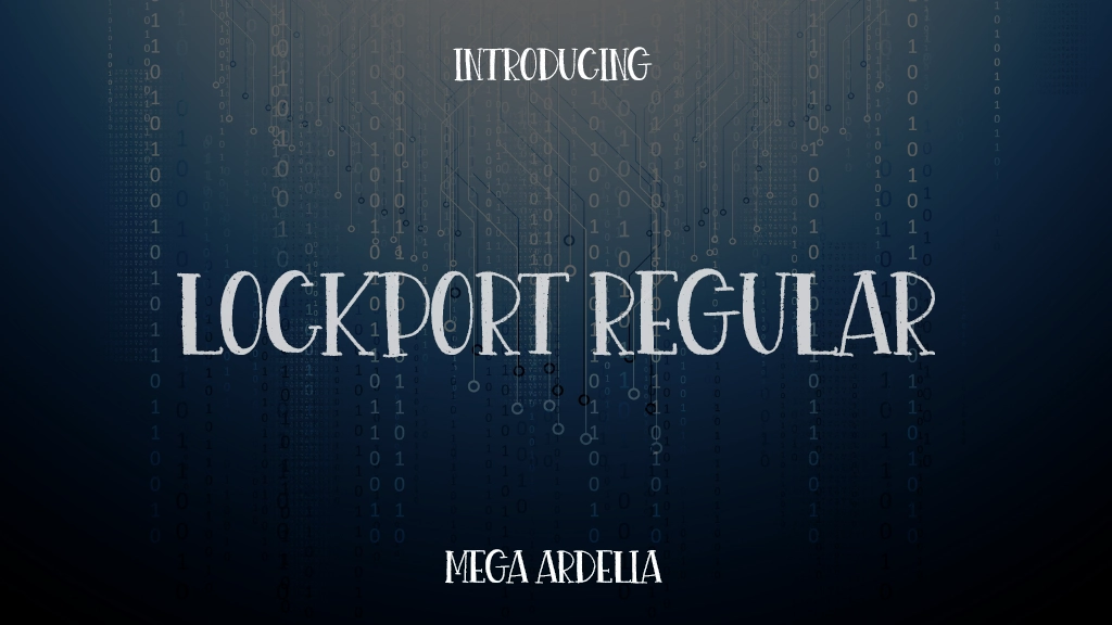 Lockport Regular Font Sample Images  1