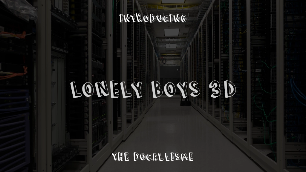 LONELY BOYS 3D 字体样本图像  1