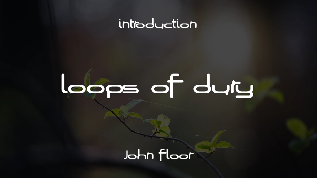 Loops of Fury Font Sample Image 1