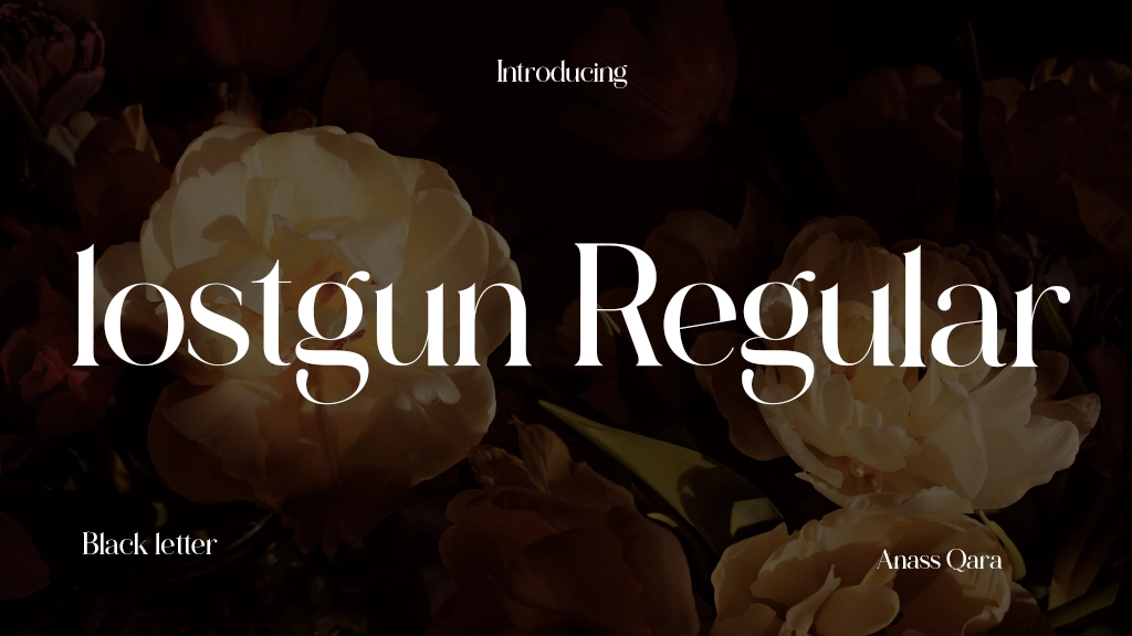 lostgun Regular Font Sample Image 1