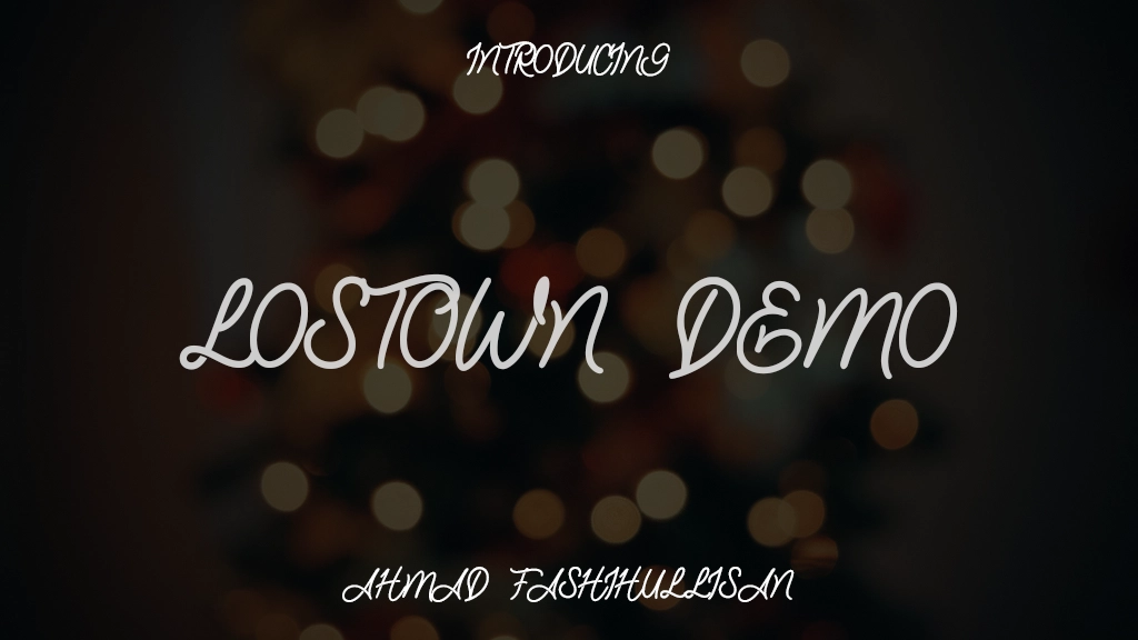 Lostown Demo Font Sample Images  1