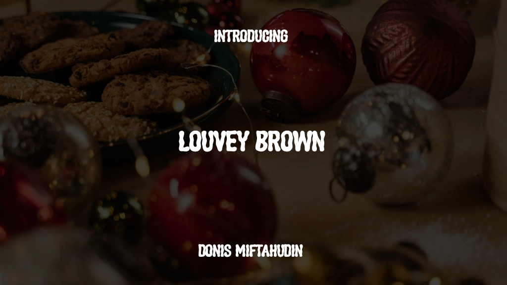 Louvey Brown Font Sample Images  1