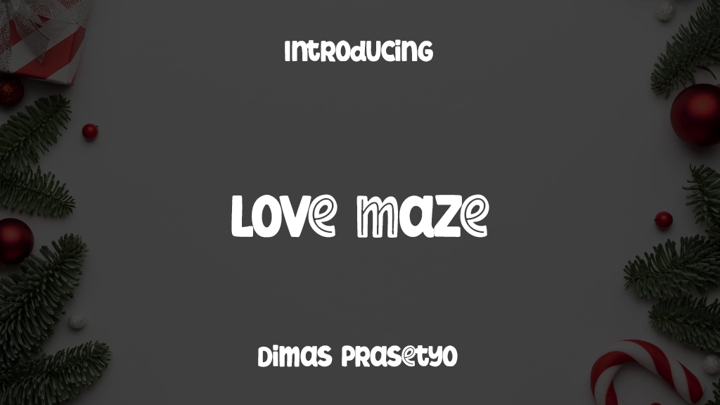 Love Maze フォントサンプル画像  1