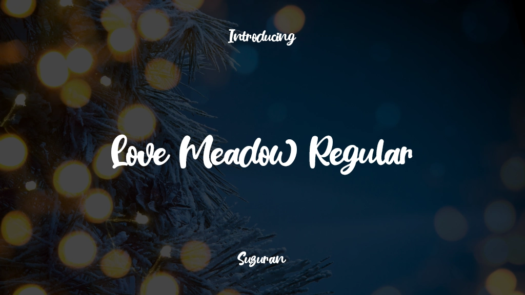 Love Meadow Regular Font Sample Images  1