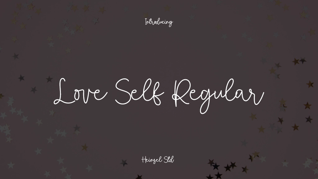 Love Self Regular Font Sample Images  1