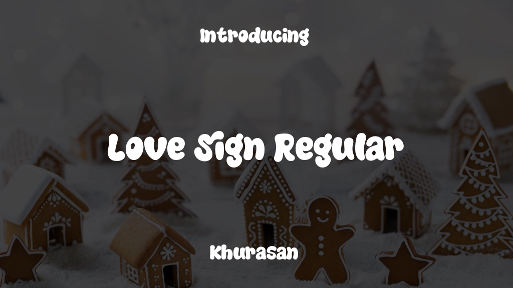 Love Sign Regular Font Sample Images  1