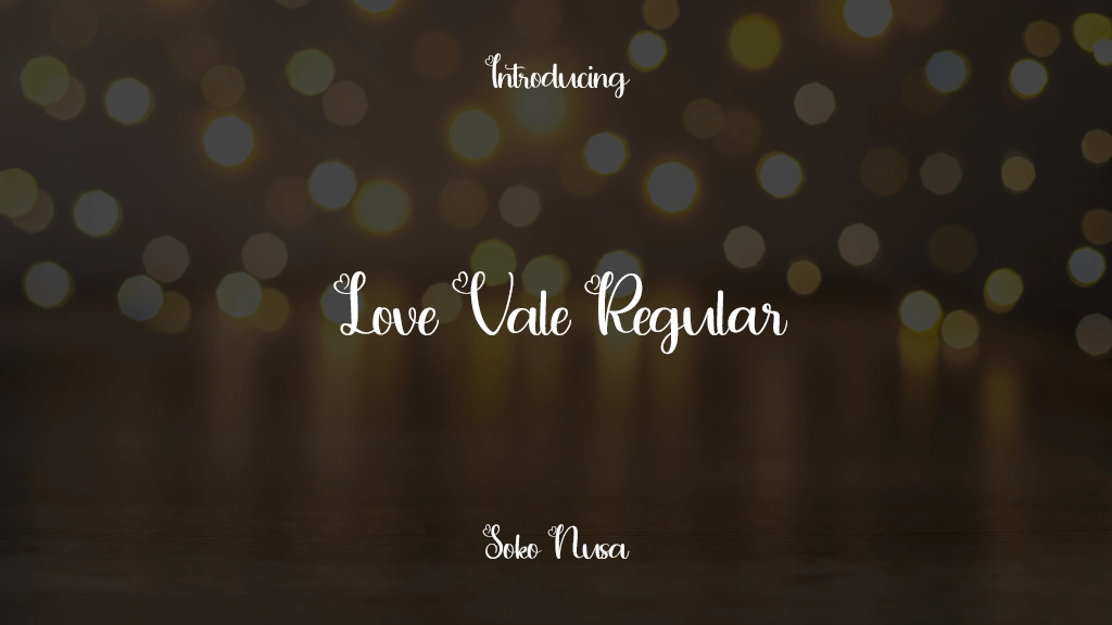 Love Vale Regular Font Sample Images  1