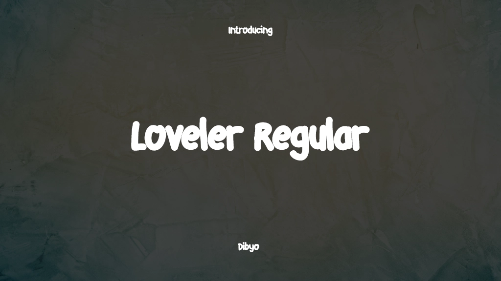 Loveler Regular Imagens de amostra de fonte  1