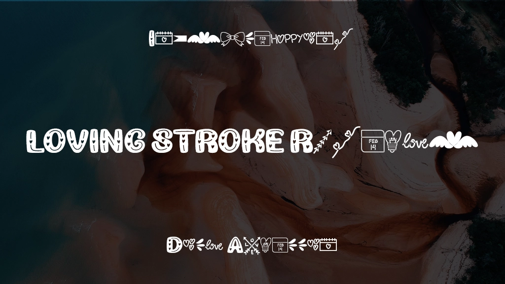 Loving Stroke Regular Font Sample Images  1