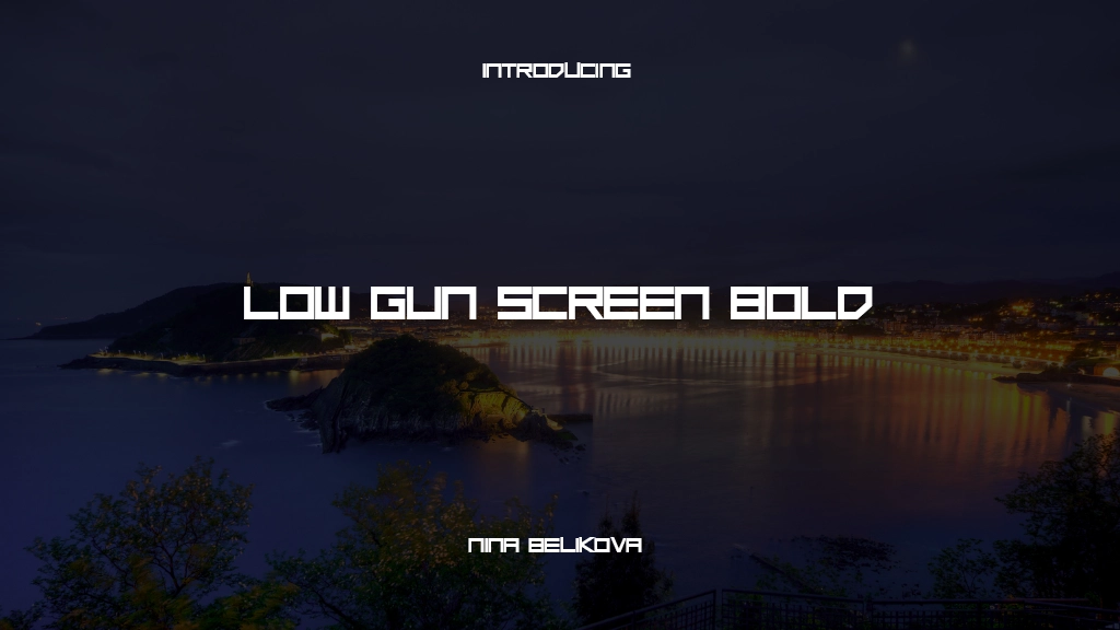 Low Gun Screen Bold Bold Font Sample Images  1