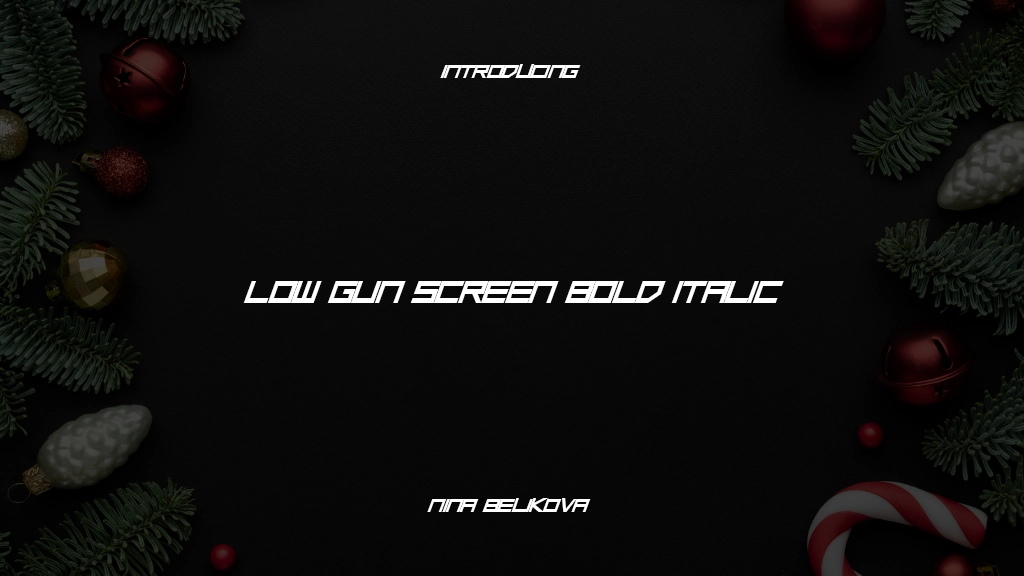 Low Gun Screen Bold Italic Bold Italic Font Sample Images  1