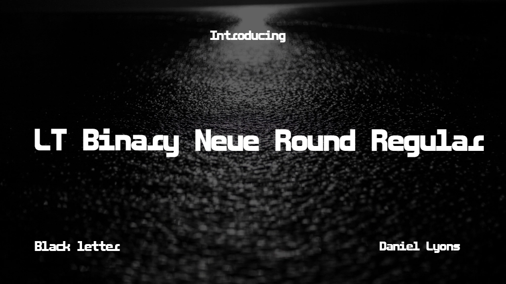 LT Binary Neue Round Regular Font Sample Image 1