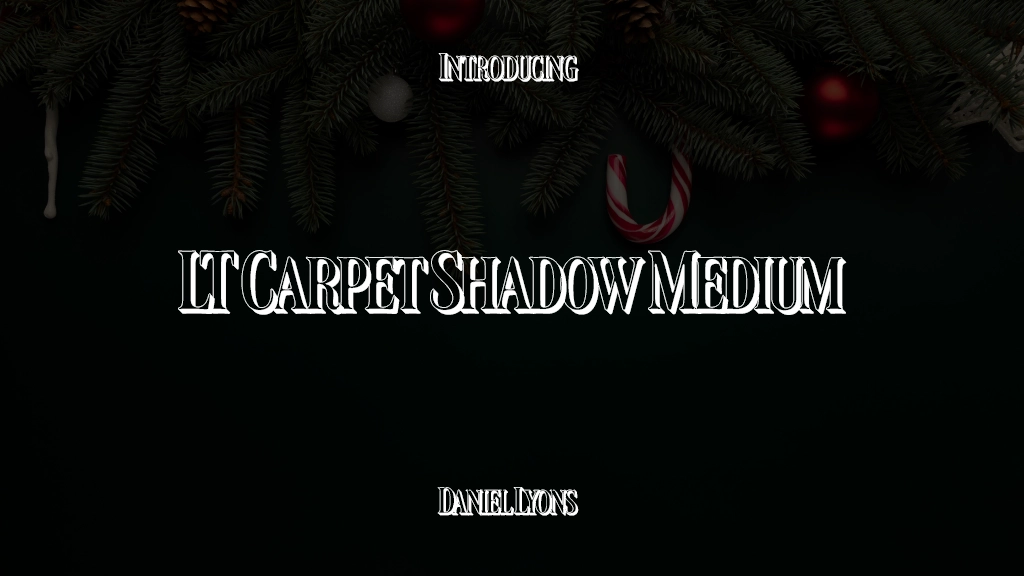 LT Carpet Shadow Medium 字体样本图像  1