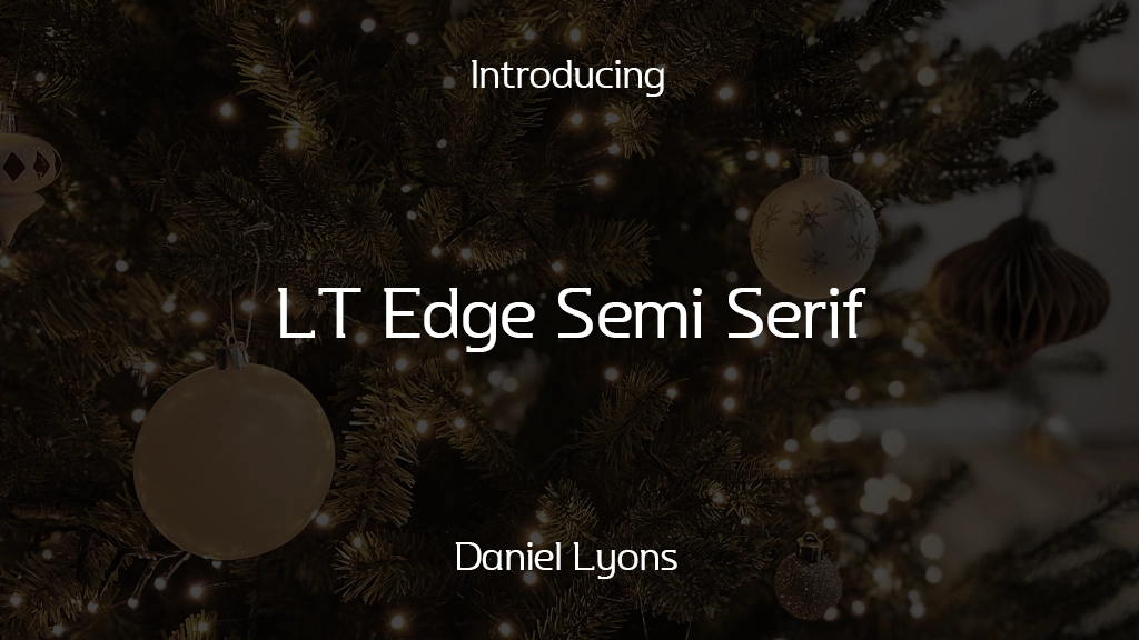 LT Edge Semi Serif Font Sample Images  1