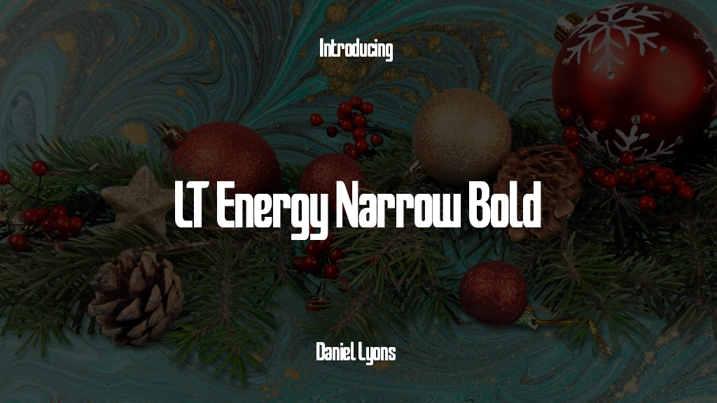 LT Energy Narrow Bold 글꼴 샘플 이미지  1