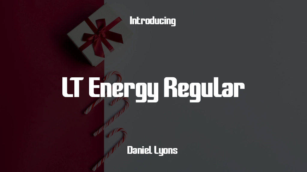 LT Energy Regular Images d’exemples de polices  1