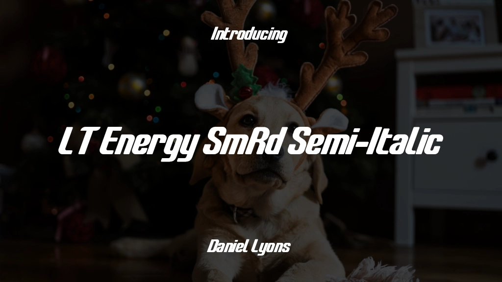 LT Energy SmRd Semi-Italic Imágenes de muestra de fuentes  1