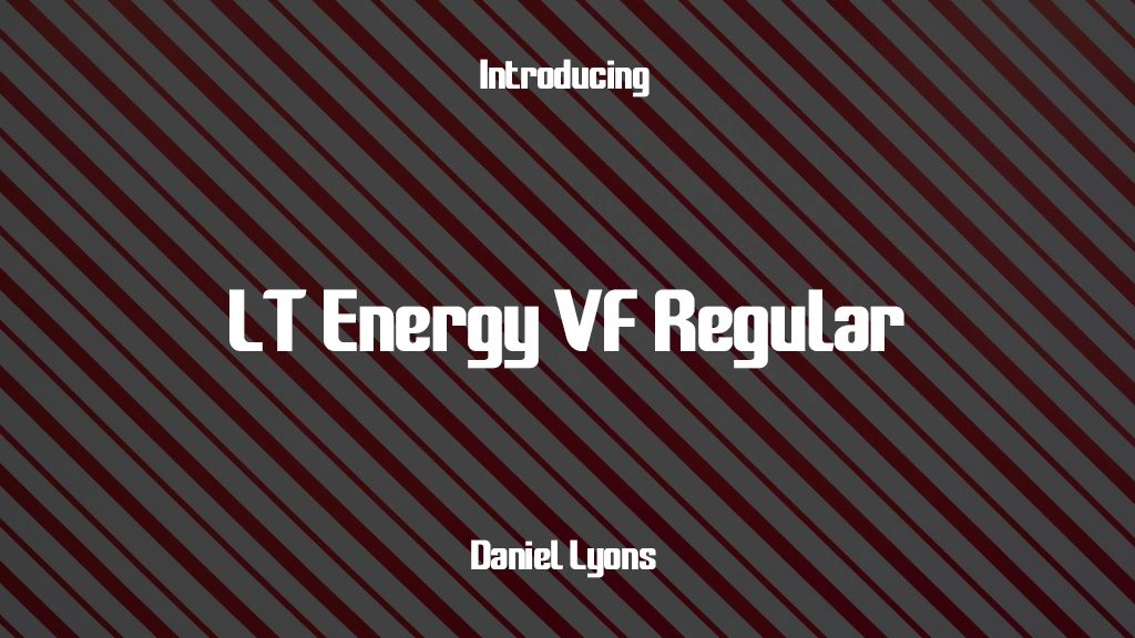 LT Energy VF Regular Images d’exemples de polices  1