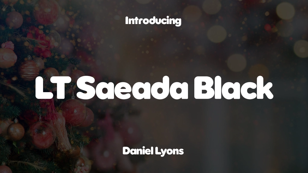 LT Saeada Black Font Sample Images  1