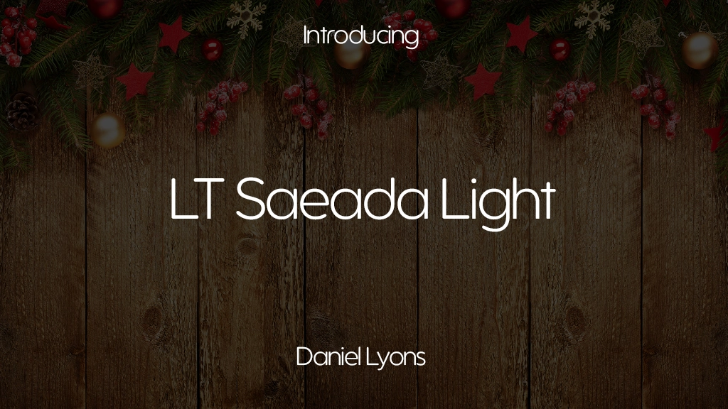 LT Saeada Light Font Sample Images  1