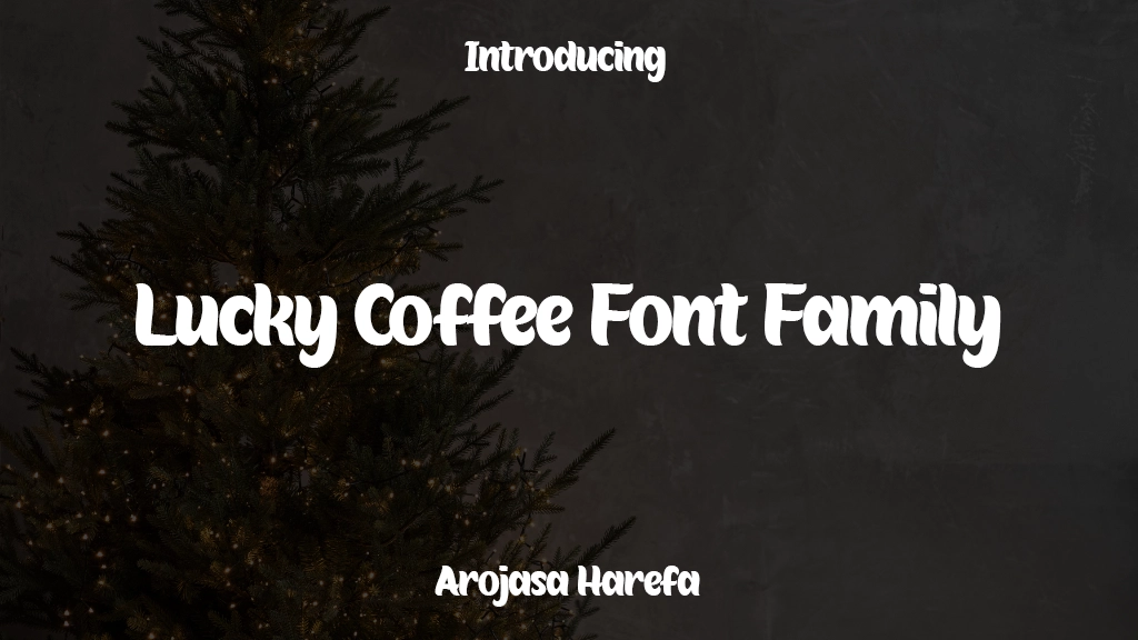 Lucky Coffee Font Family Images d’exemples de polices  1