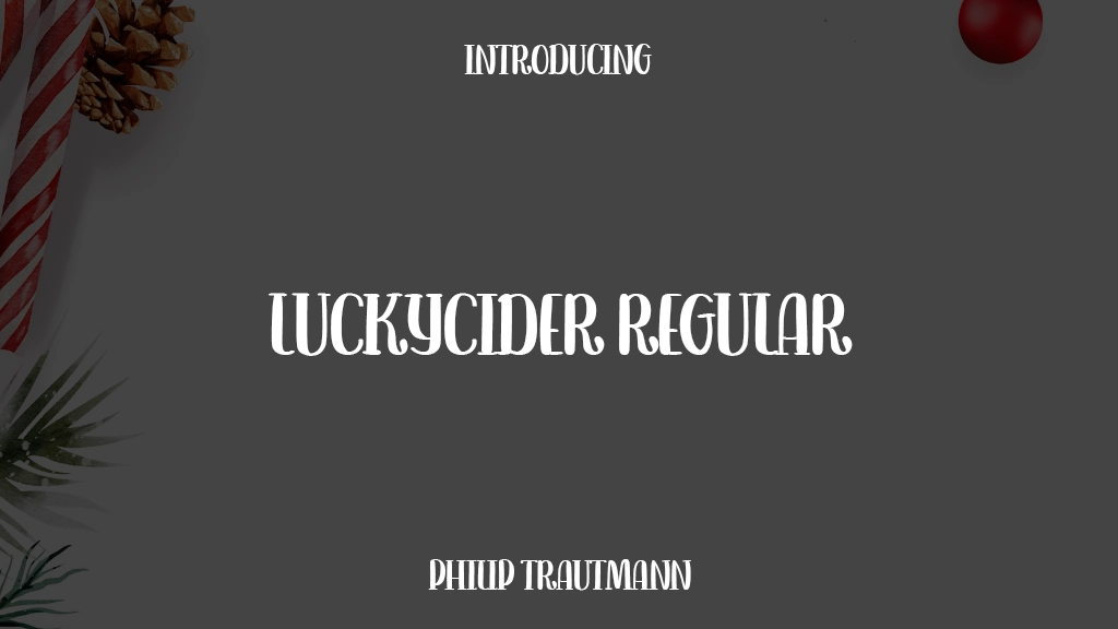 LuckyCider Regular Font Sample Images  1