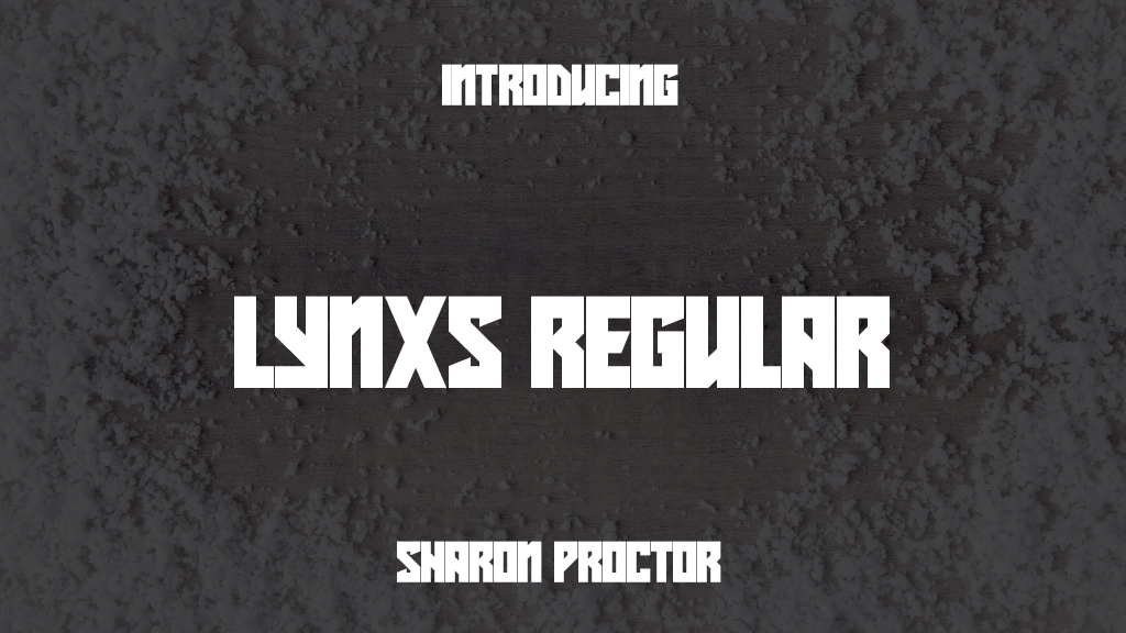 Lynxs Regular Font Sample Images  1