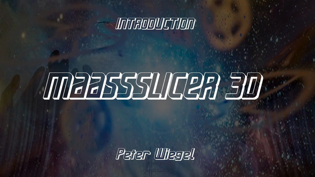 Maassslicer 3D Font Sample Image 1