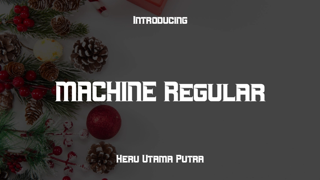 MACHINE Regular Font Sample Images  1