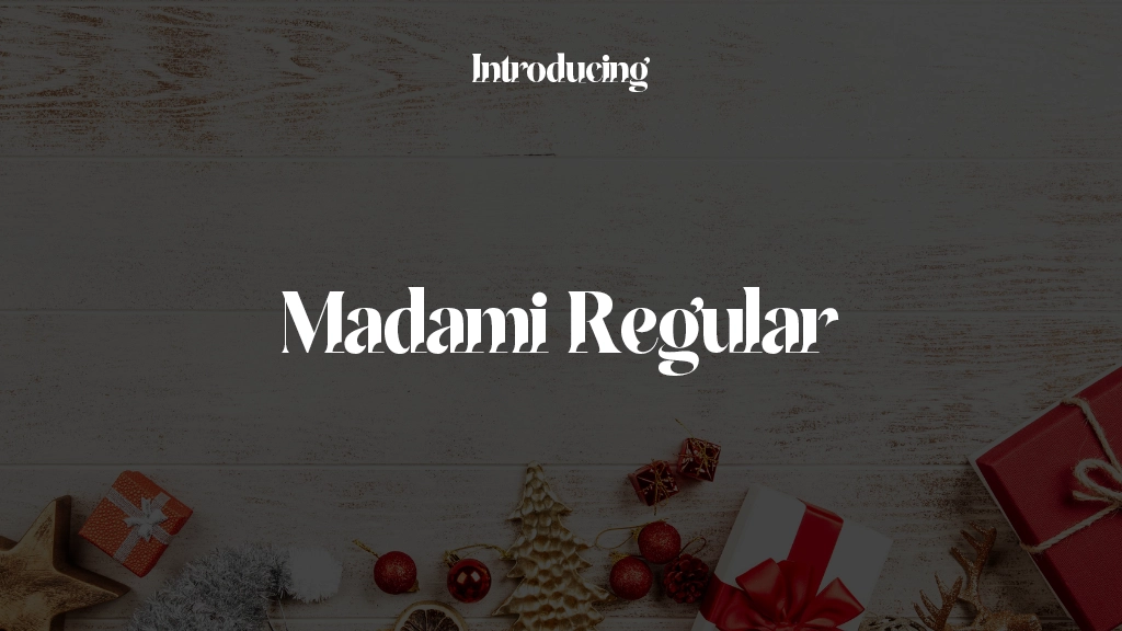 Madami Regular Font Sample Images  1