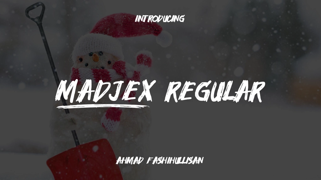 Madjex Regular Images d’exemples de polices  1