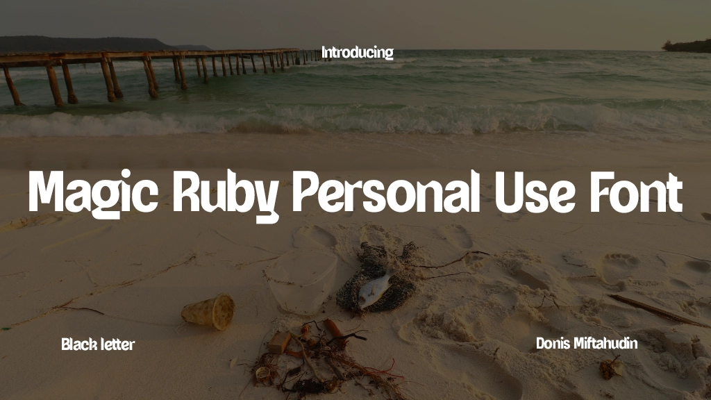 Magic Ruby Personal Use Font Font Sample Image 1