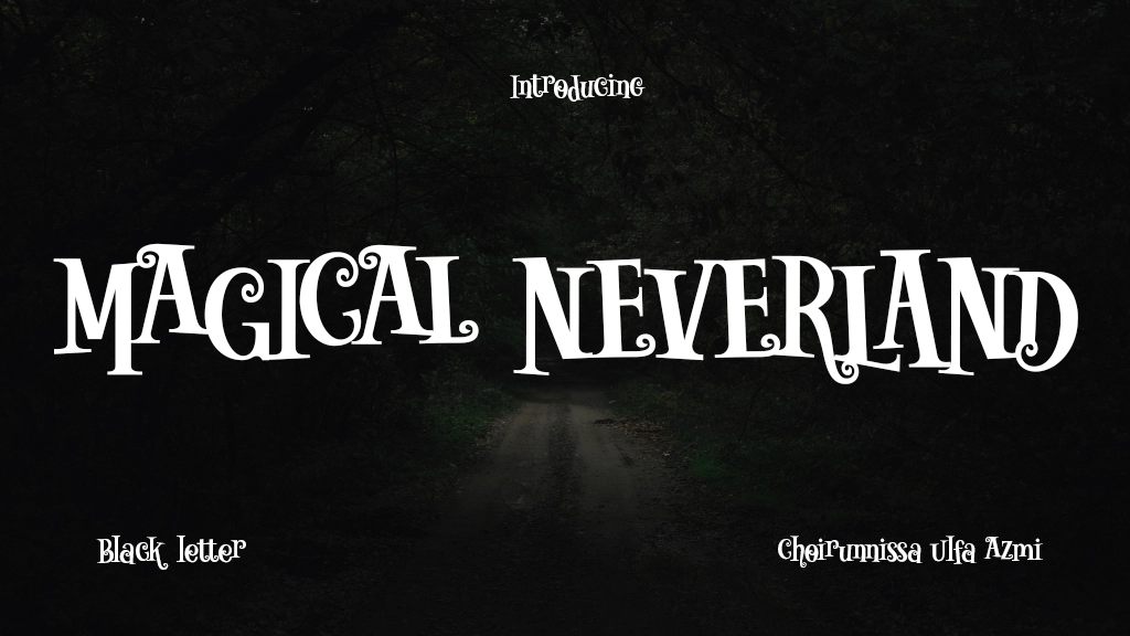 MAGICAL NEVERLAND Font Sample Image 1