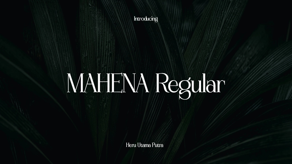 MAHENA Regular Font Sample Images  1