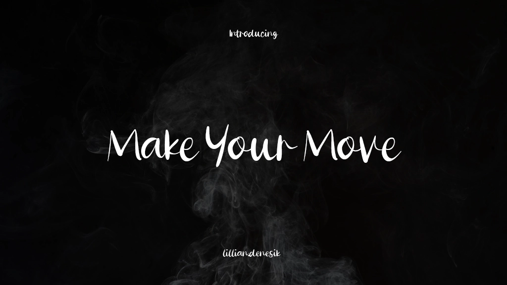 Make Your Move Beispielbilder für Schriftarten  1