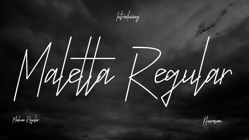 Maletta Regular Font Sample Image 1