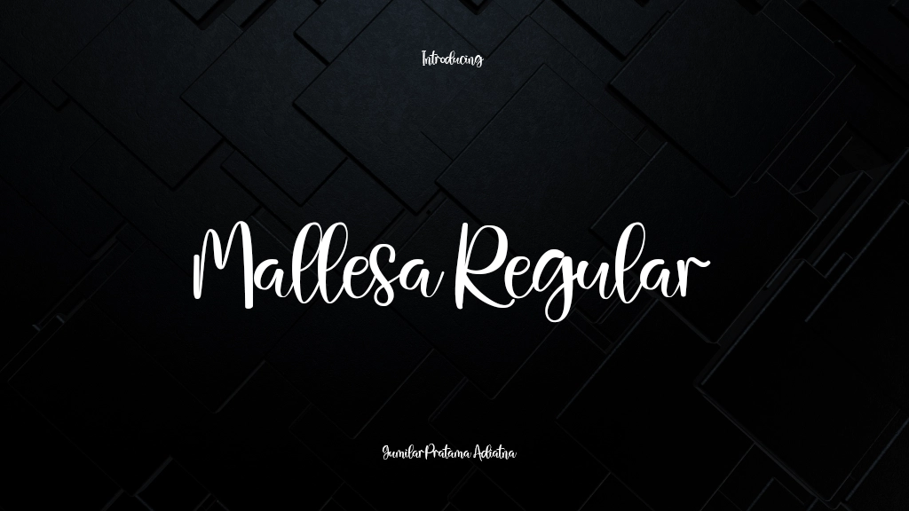 Mallesa Regular Font Sample Images  1