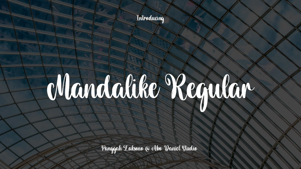 Mandalike Regular Font Sample Images  1